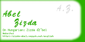 abel zizda business card